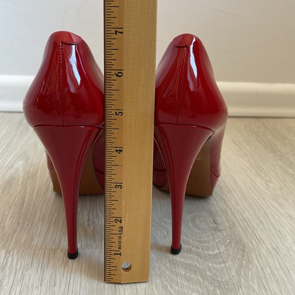 Gucci red platform pumps size 37 - Picture 5 of 10